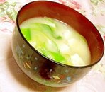 ネギと豆腐のみそ汁